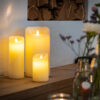 dorsetto kaarsen set op tafel voor openhaard