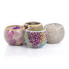 theelichthouder zilver gebroken van dorsetto 9 cm multicolor