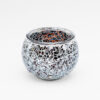 theelichthouder zilver gebroken 9 cm bruin