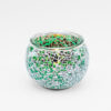 theelichthouder zilver gebroken van dorsetto 9 cm groen