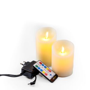 kleine wax kaarsen set 2 kaarsen